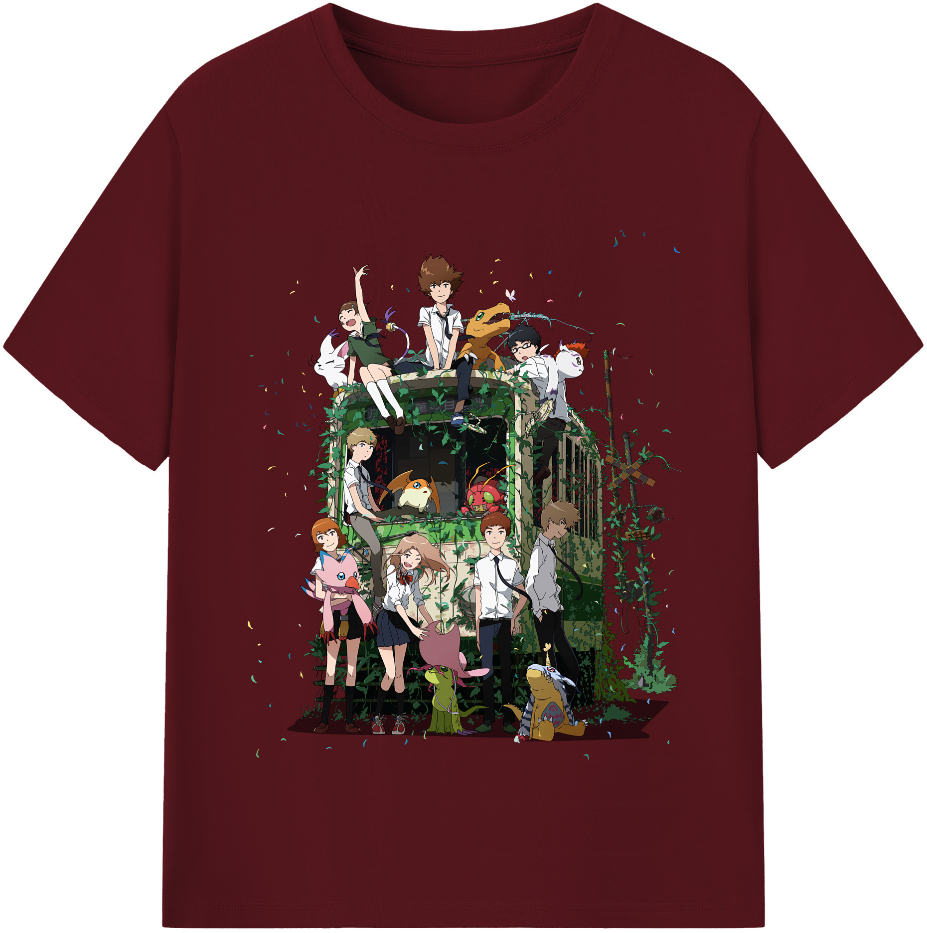 （画像用） Digimon デジタルモンスター/デジモン 綿100％半袖Tシャツ（フロントプリント）